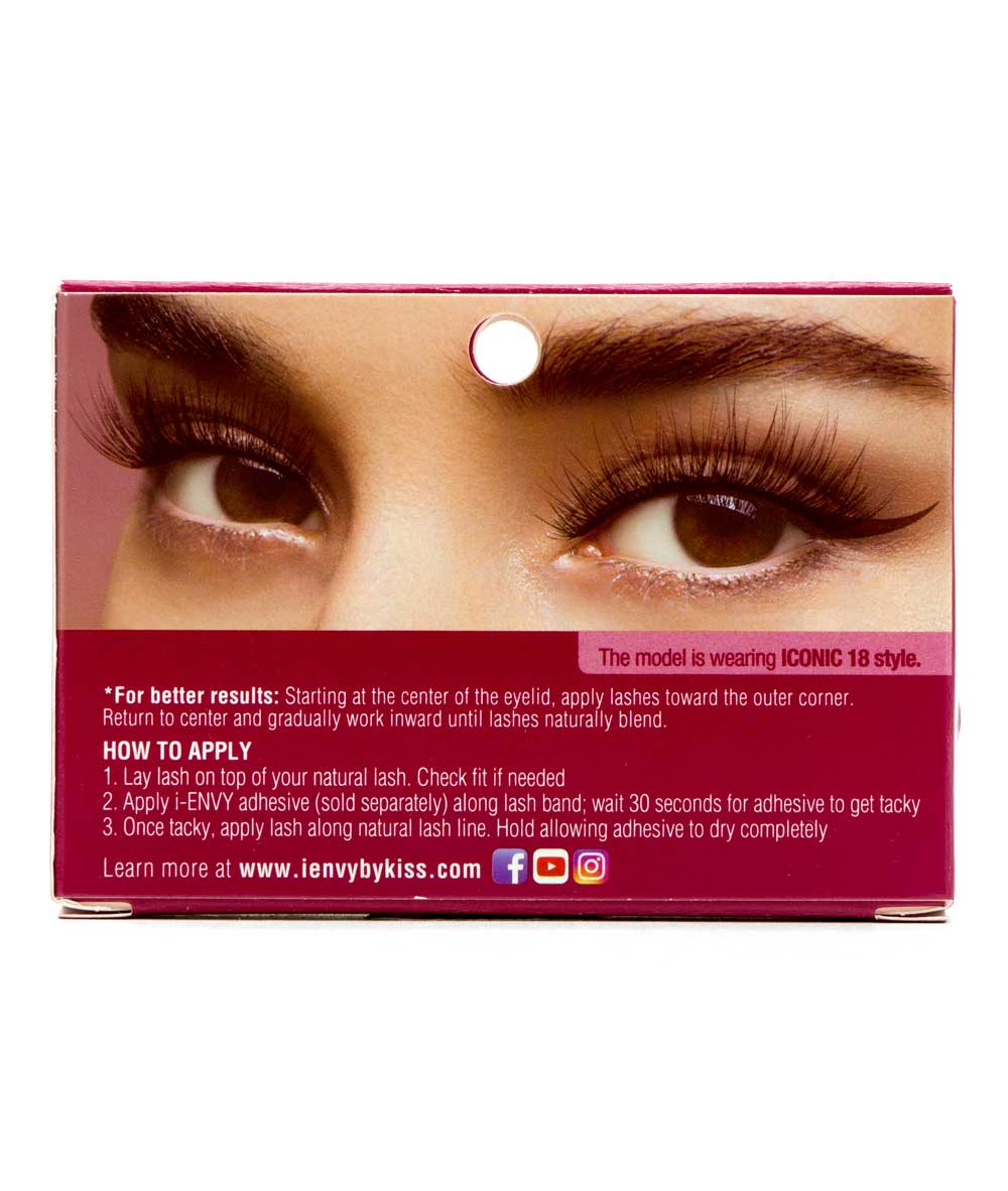 Kiss I-Envy Iconic Eyelashes #Kpei18 [Chic Icon 18], COSMETICS MAKEUP - Cloré Beauty