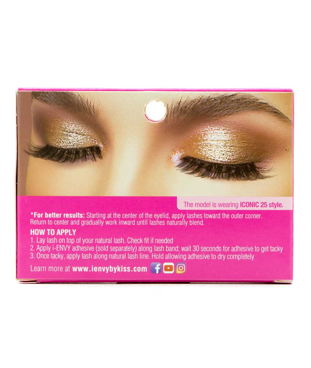 Kiss I-Envy Iconic Eyelashes #Kpei25 [Glam Icon 25], COSMETICS MAKEUP - Cloré Beauty