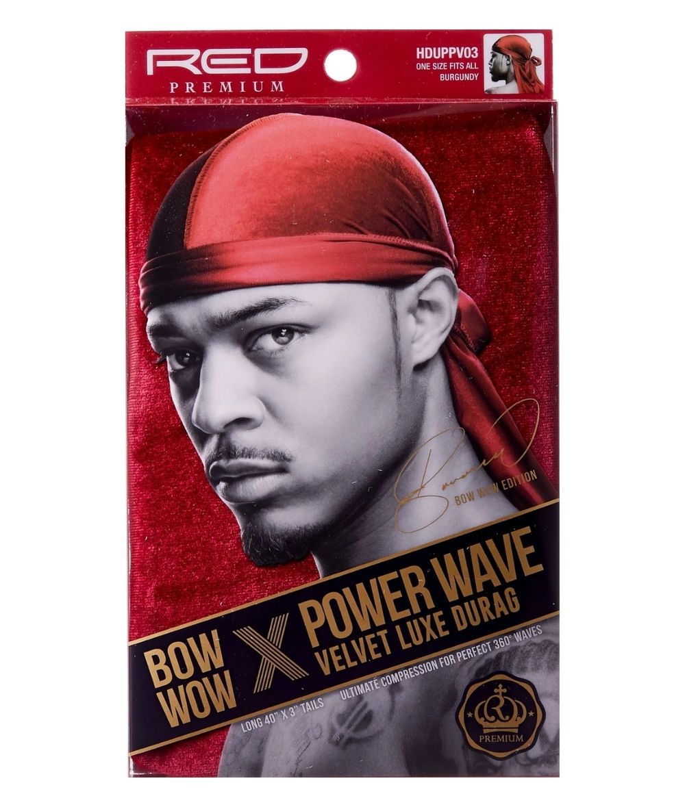 Red By Kiss Bow Wow X Power Wave Velvet Luxe Durag #Hduppv