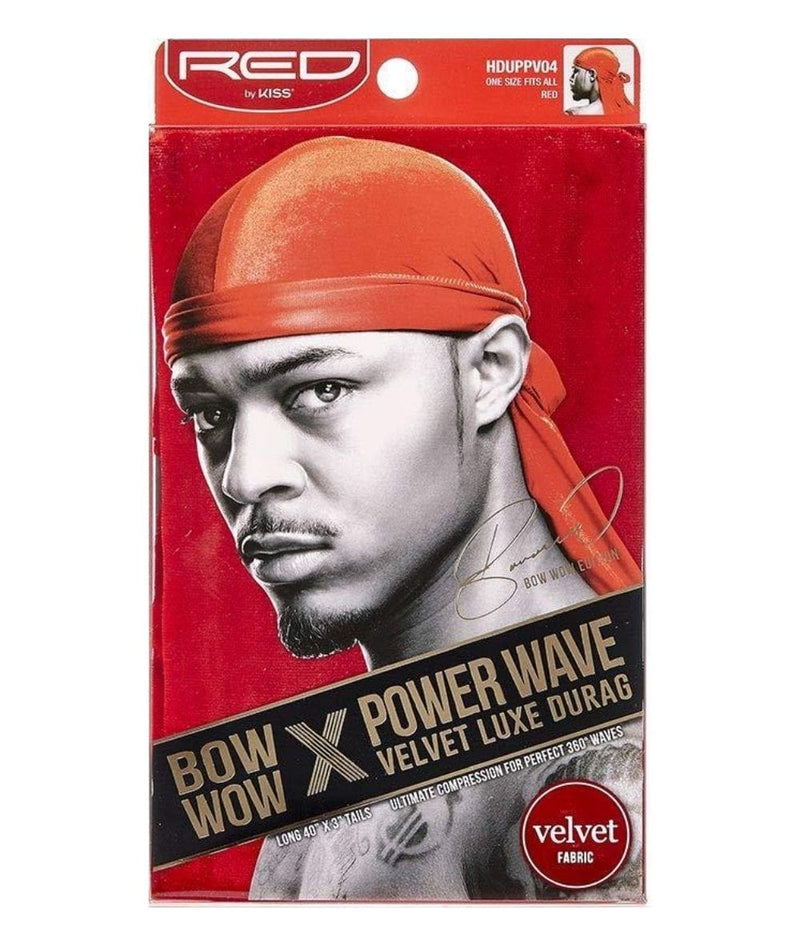 Red By Kiss Bow Wow X Power Wave Velvet Luxe Durag 
