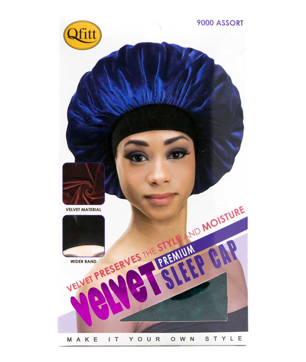 M&M Qfitt Premium Velvet Sleep Cap #9000 [Assort], ACCESSORIES JEWELRY FASHION - Cloré Beauty