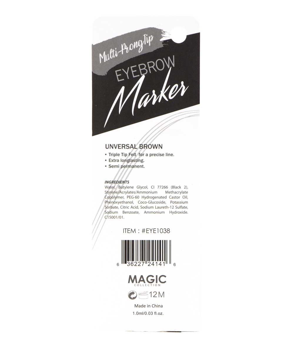 Magic Collection Eyebrow Marker Extra Long Lasting [Universal Brown] #Eye1038 1 ml, COSMETICS MAKEUP - Cloré Beauty