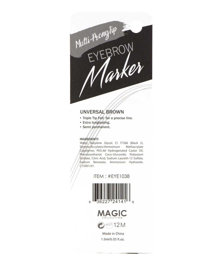 Magic Collection Eyebrow Marker Extra Long Lasting [Universal Brown] #Eye1038 1 ml