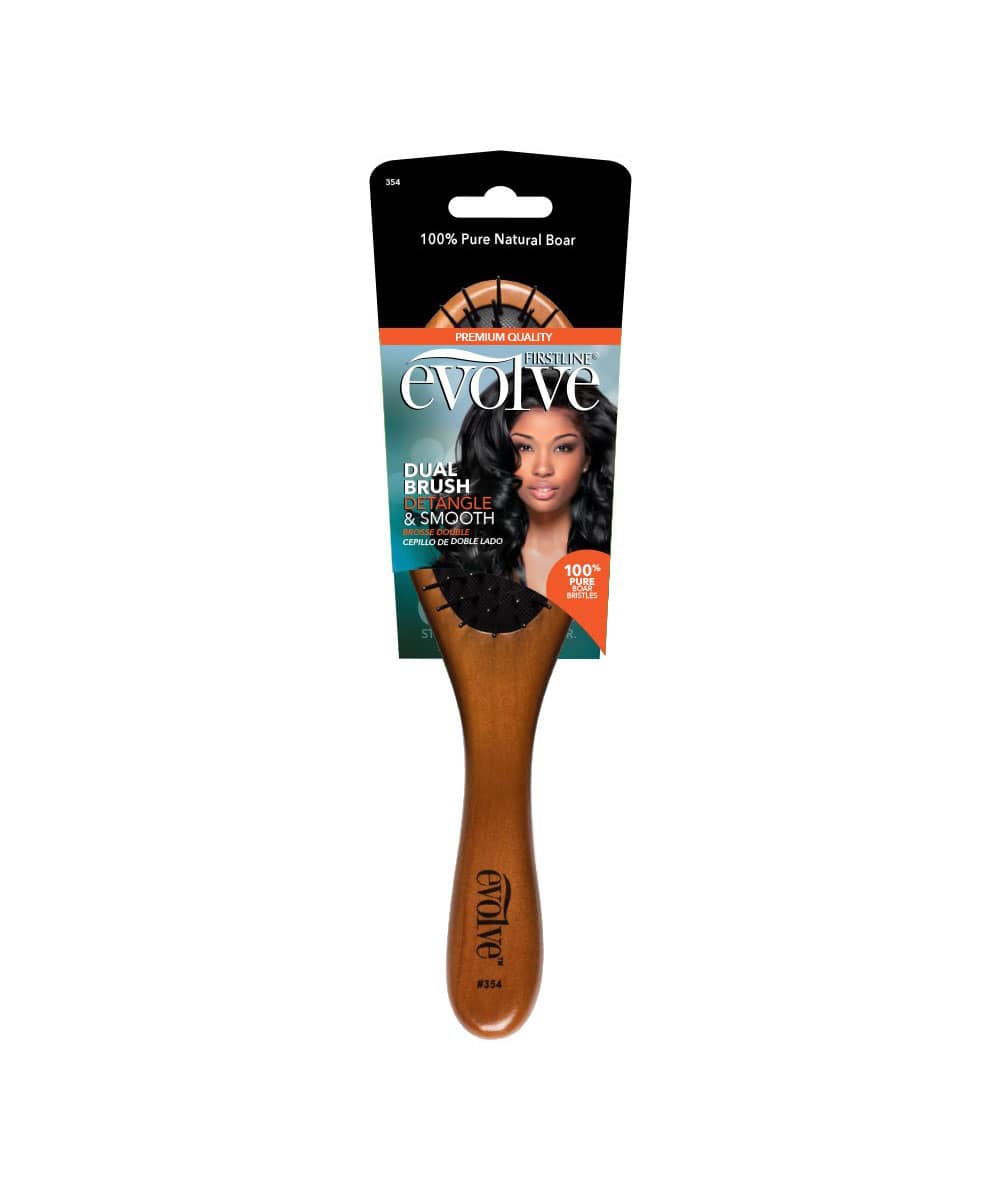 Firstline Evolve Detangle & Smooth Dual Brush #354, HAIR STYLING TOOLS - Cloré Beauty