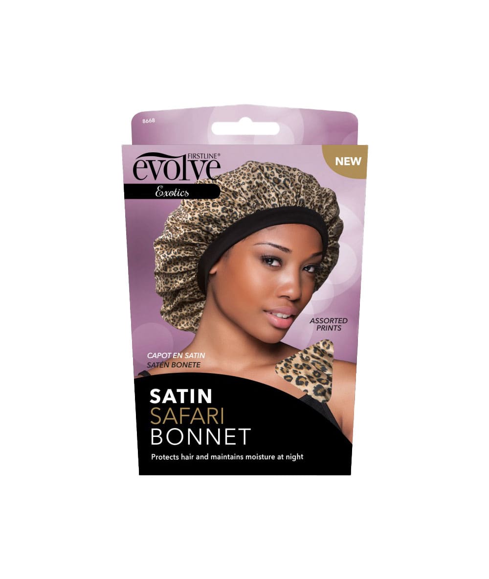 Firstline Evolve Exotics Satin Safari Bonnet #8668 [Assorted], Accessory - Cloré Beauty