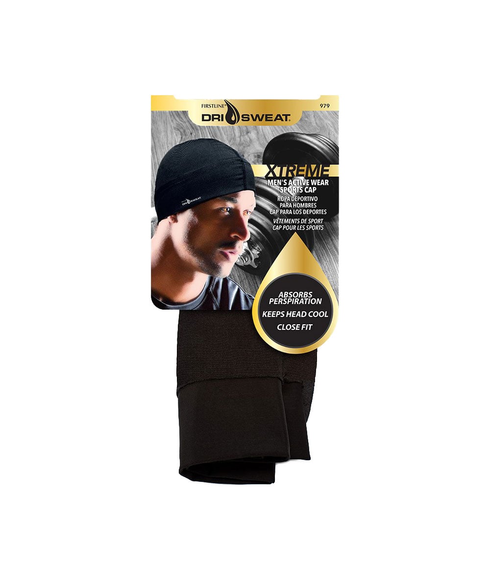 Firstline Dri Sweat Xtreme Men's Sports Cap #979 [Black], ACCESSORIES JEWELRY FASHION - Cloré Beauty