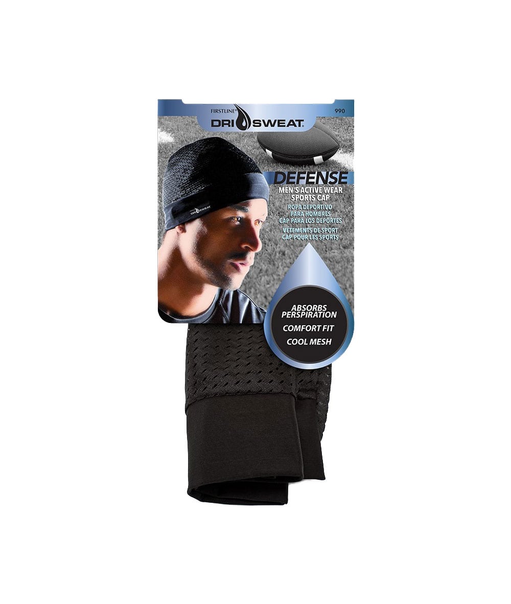 Firstline Dri Sweat Defense Men's Sports Cap #990 [Black], ACCESSORIES JEWELRY FASHION - Cloré Beauty
