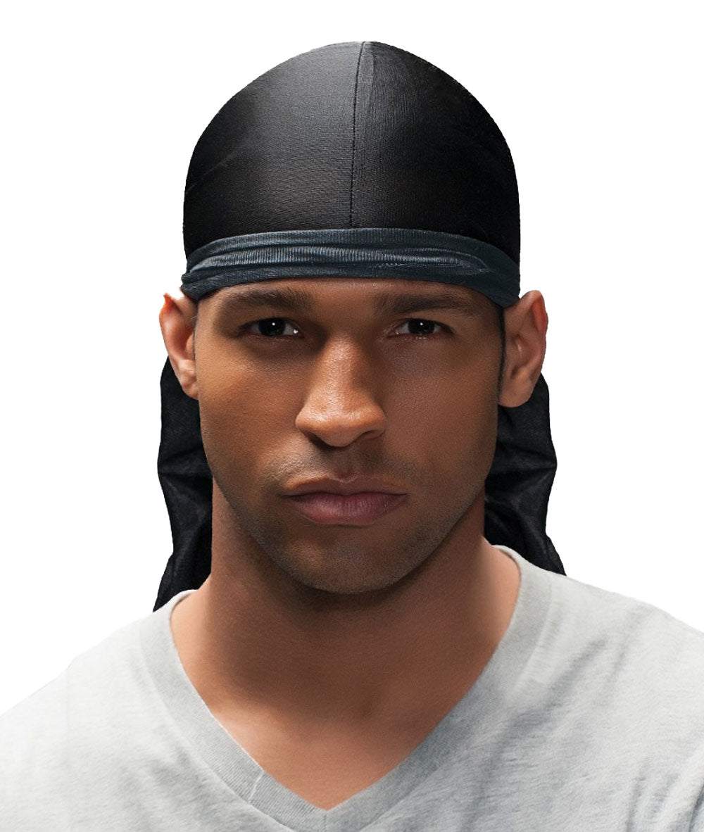 Firstline Wav Enforcer Spin Snug Fit Do-Rag #106 [Black], ACCESSORIES JEWELRY FASHION - Cloré Beauty
