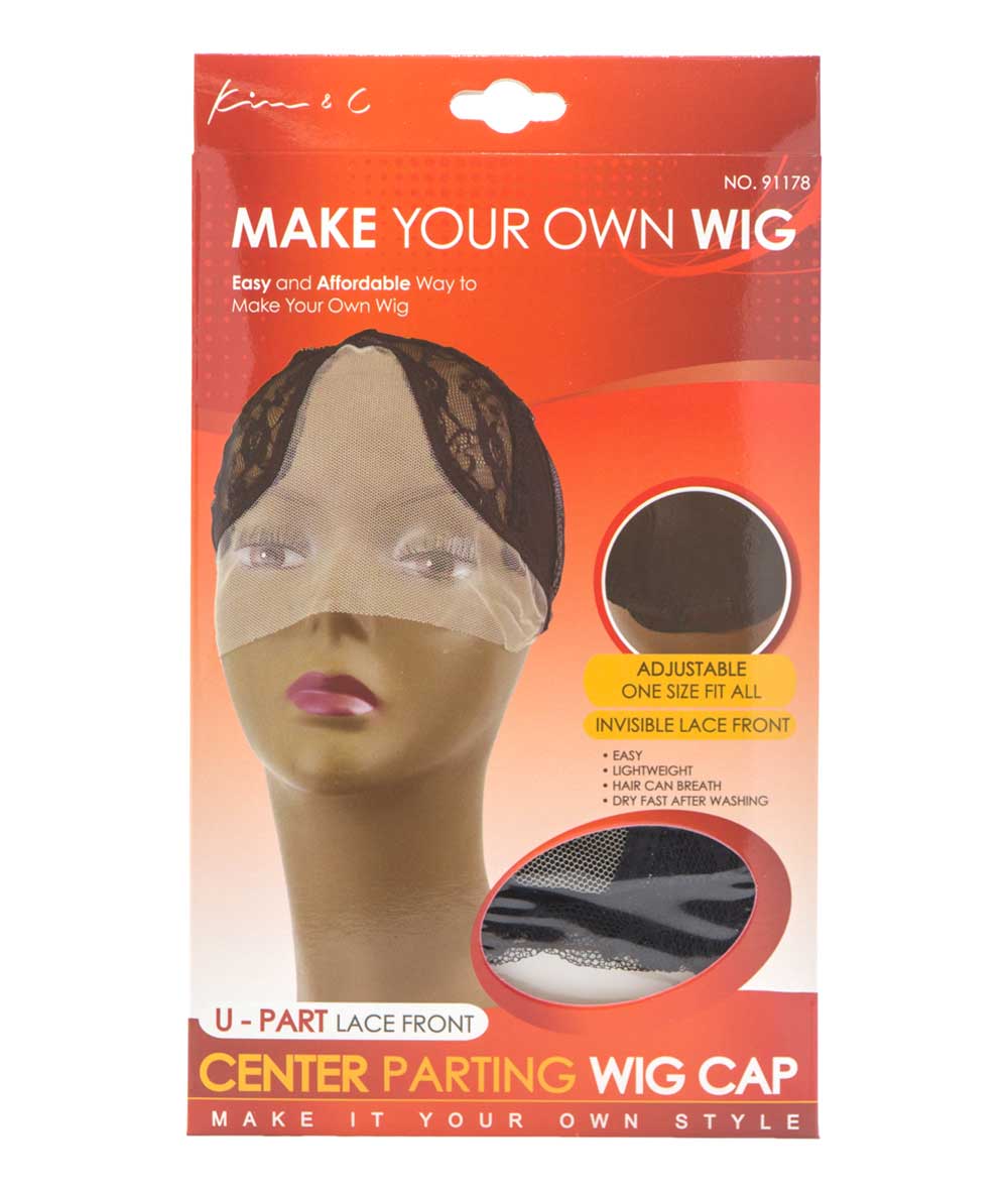 Kim & C Make Your Own Wig U-Part Lace Front Center Parting Wig Cap #As91178, ACCESSORIES JEWELRY FASHION - Cloré Beauty