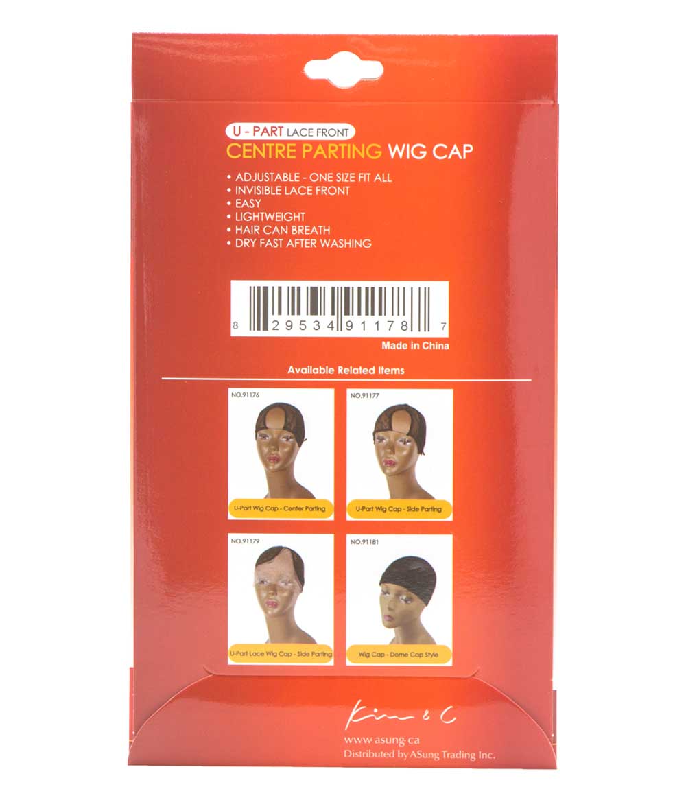 Kim & C Make Your Own Wig U-Part Lace Front Center Parting Wig Cap #As91178, ACCESSORIES JEWELRY FASHION - Cloré Beauty