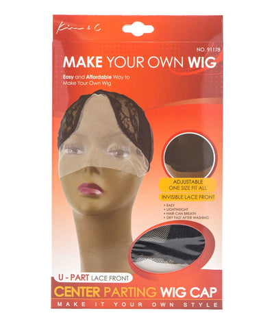 Kim & C Make Your Own Wig U-Part Lace Front Center Parting Wig Cap #As91178