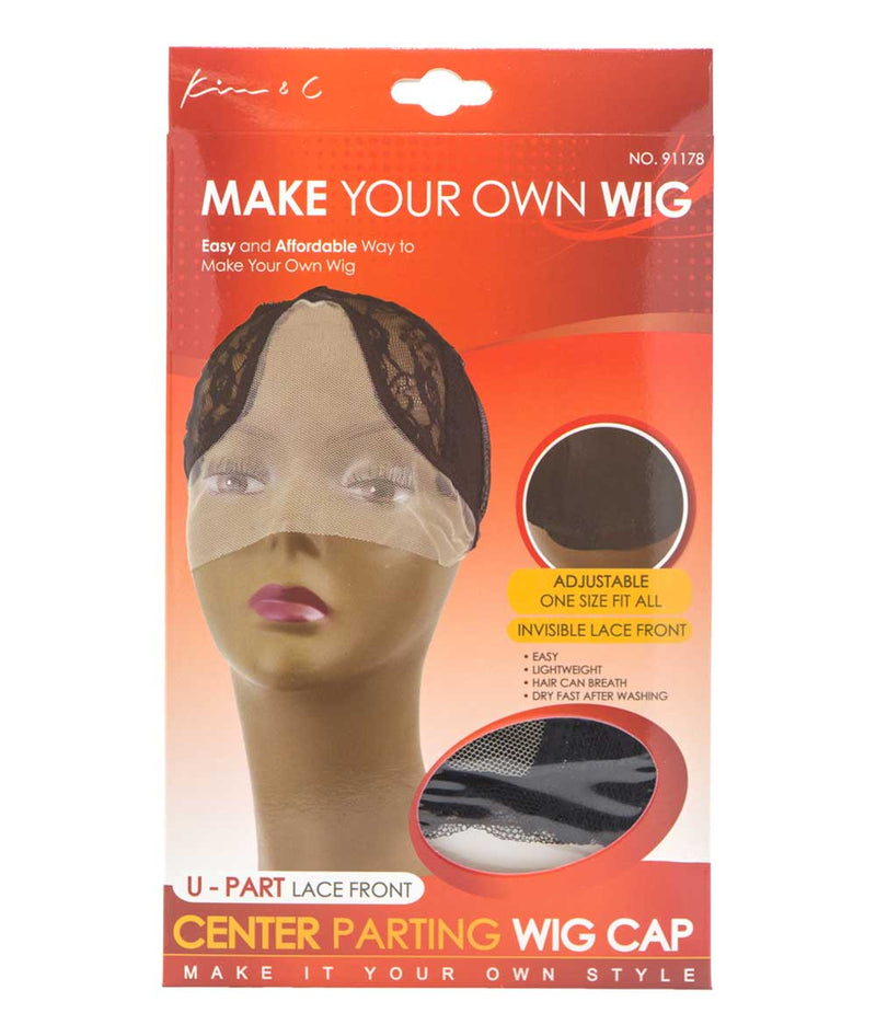Kim & C Make Your Own Wig U-Part Lace Front Center Parting Wig Cap 