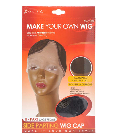 Kim & C Make Your Own Wig U-Part Lace Front Side Parting Wig Cap #As91179