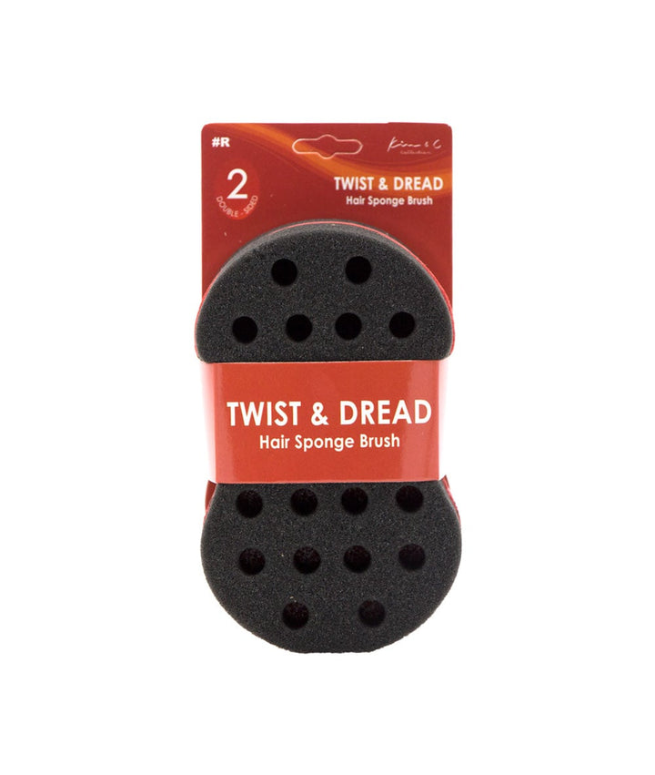 Kim & C Twist & Dread Hair Sponge Brush Double-Sided