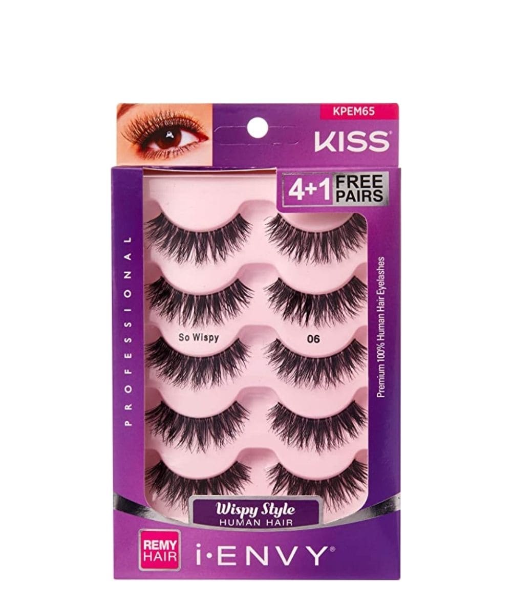 Kiss I-Envy Eyelashes 5 Pairs #Kpem65 [So Wispy 06]