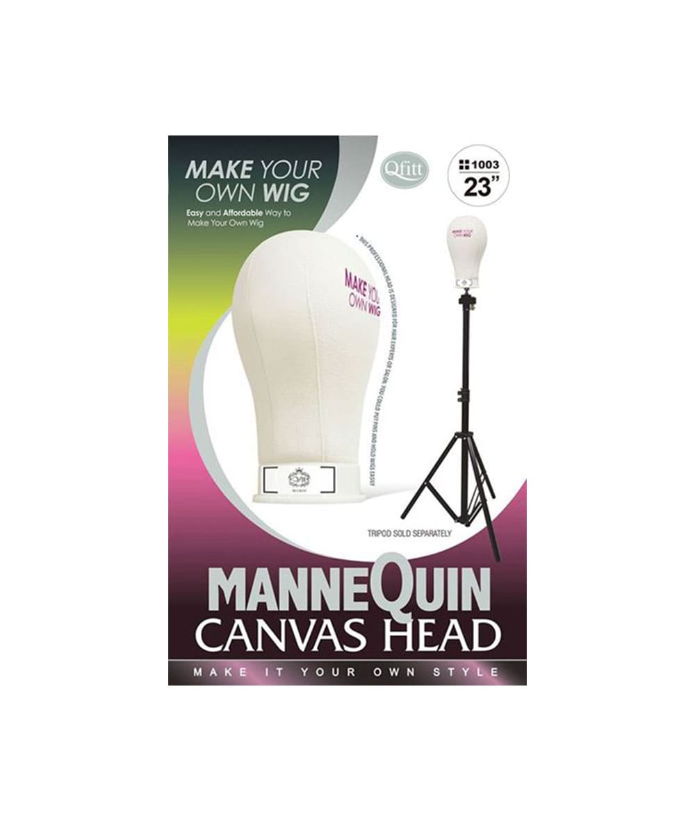 M&M Qfitt Mannequin Canvas Head, ACCESSORIES JEWELRY FASHION - Cloré Beauty