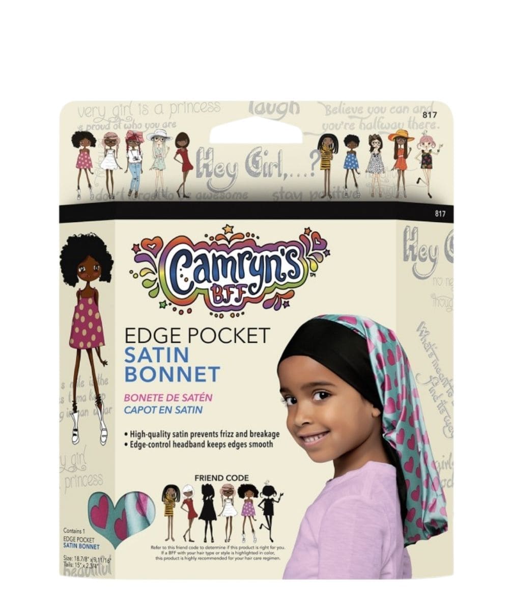 Firstline Camryn's Bff Edge Pocket Satin Bonnet #817 [Assorted], Accessory - Cloré Beauty