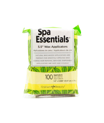 Graham Beauty Spa Essentials Wax Applicators 100Pcs