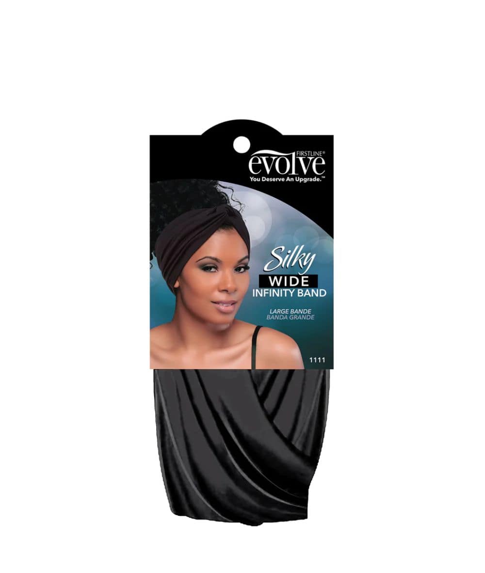 Firstline Evolve Silky Wide Infinity Band [Balck] #1111, ACCESSORIES JEWELRY FASHION - Cloré Beauty