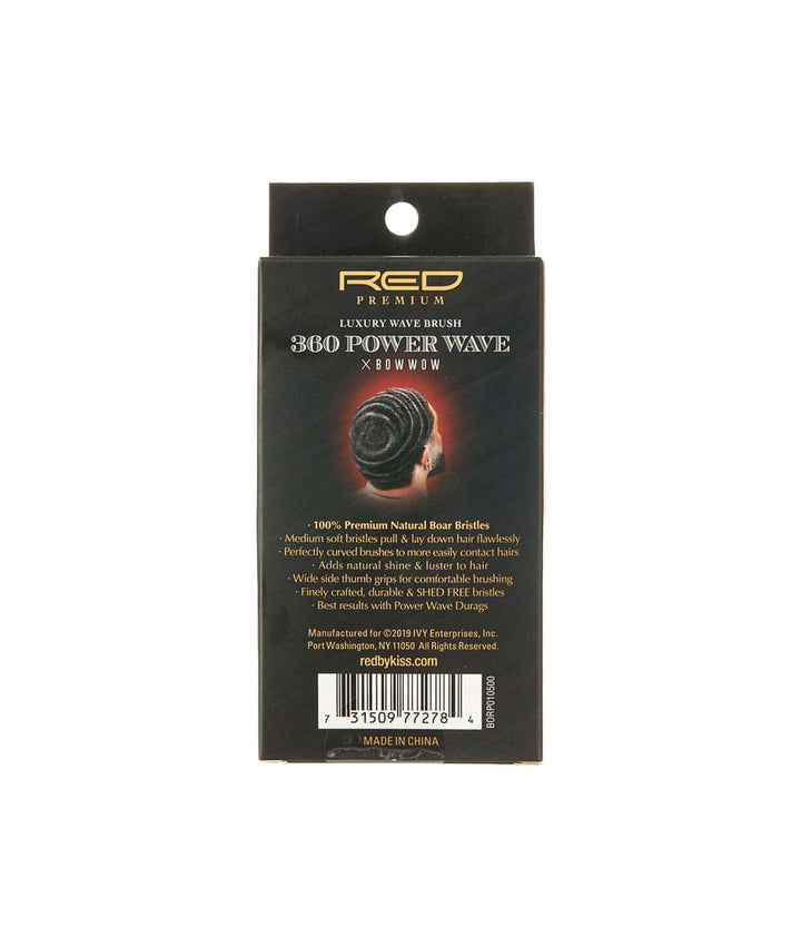 Red By Kiss 360 Power Wave Medium Soft 100% Boar Brush