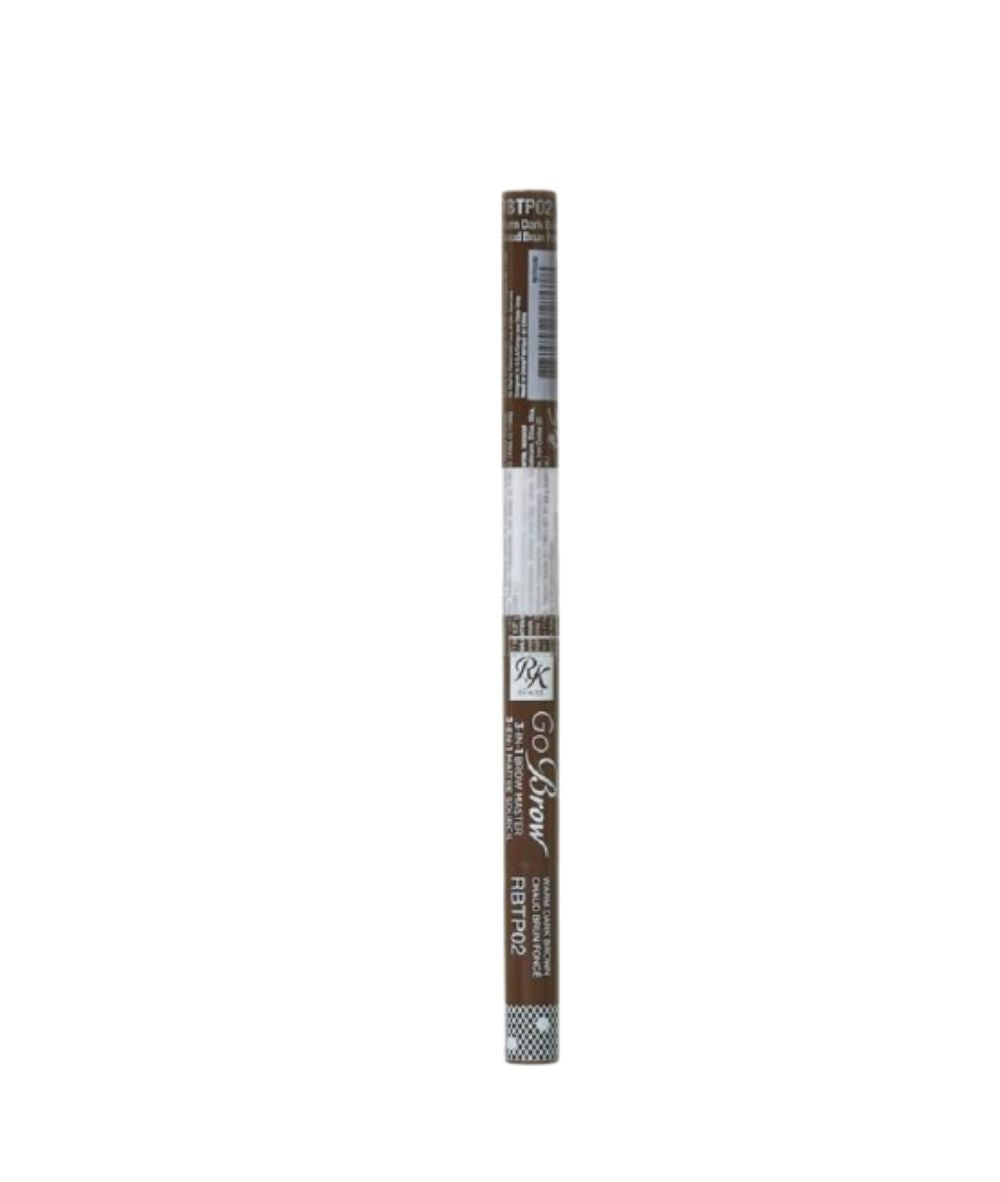 Ruby Kisses RbTP02 3In1 Brow Master [Warm Dark Brown], Cosmetics - Cloré Beauty