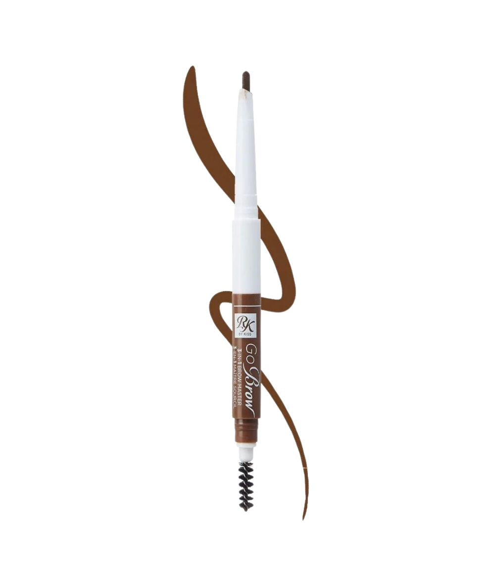 Ruby Kisses RbTP04 3In1 Brow Master [Black Brunette], COSMETICS MAKEUP - Cloré Beauty