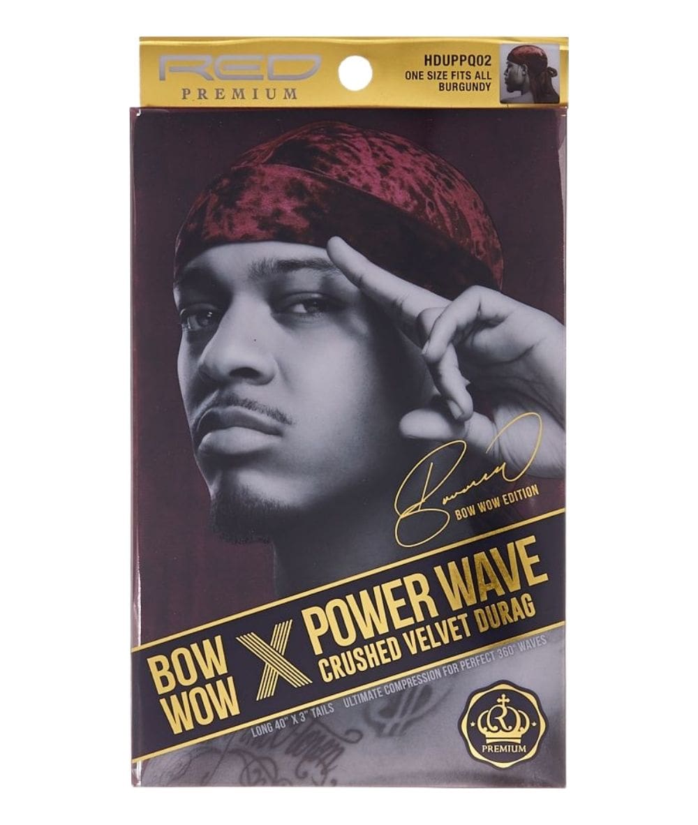 Red By Kiss Premium Power Wave Crushed Velvet Durag #Hduppq