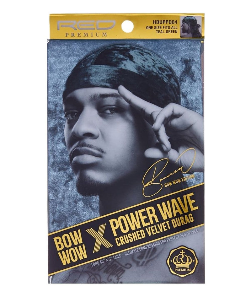 Red By Kiss Premium Power Wave Crushed Velvet Durag 