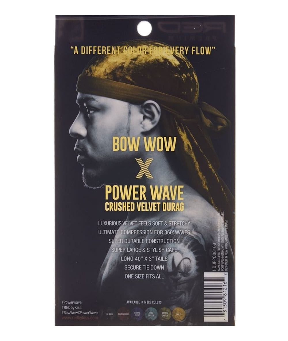 Red By Kiss Premium Power Wave Crushed Velvet Durag #Hduppq, ACCESSORIES JEWELRY FASHION - Cloré Beauty