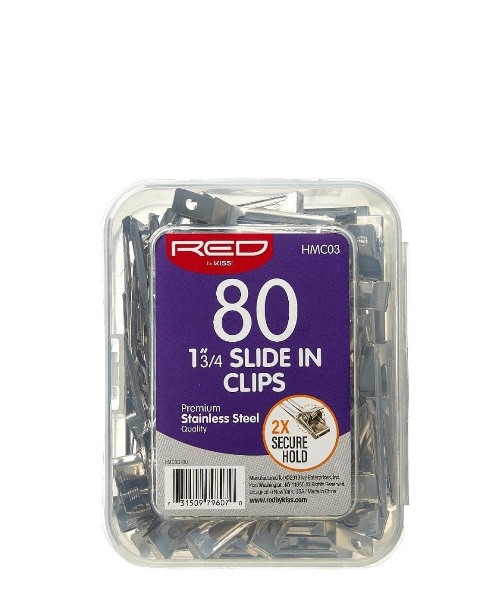 Red By Kiss Slide In Clips 80PCS #Hmc03 [13/4 inch ], HAIR STYLING TOOLS - Cloré Beauty