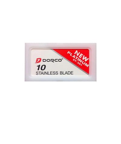 Dorco Stainless Blade Double Sided 10 PCS New Platnium #St-301 [Red]