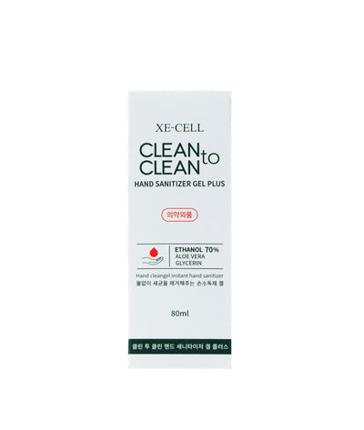 Xe-Cell Clean To Clean Hand Sanitizer Gel Plus 80 ml