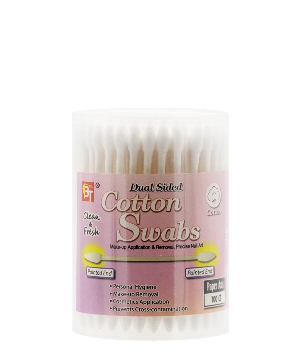 Beauty Town Dual Sided Cotton Pointed Swabs - 100PCS #19923, COSMETICS MAKEUP - Cloré Beauty