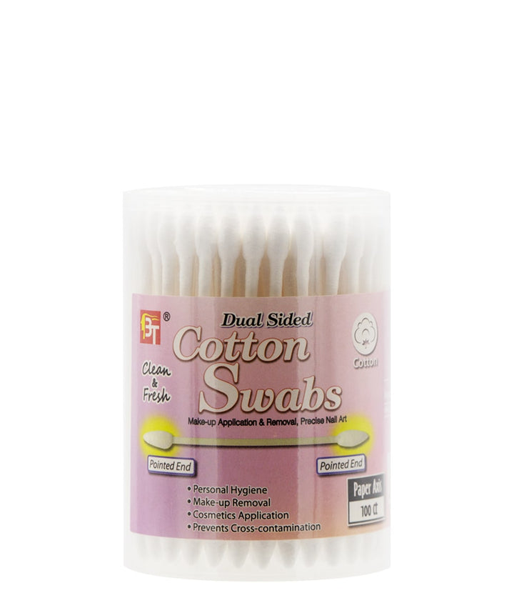 Beauty Town Dual Sided Cotton Pointed Swabs - 100PCS #19923