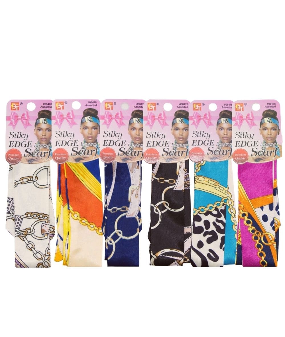 Beauty Town Silky Edge Laying Scarf #8478[ASSORTED], ACCESSORIES JEWELRY FASHION - Cloré Beauty