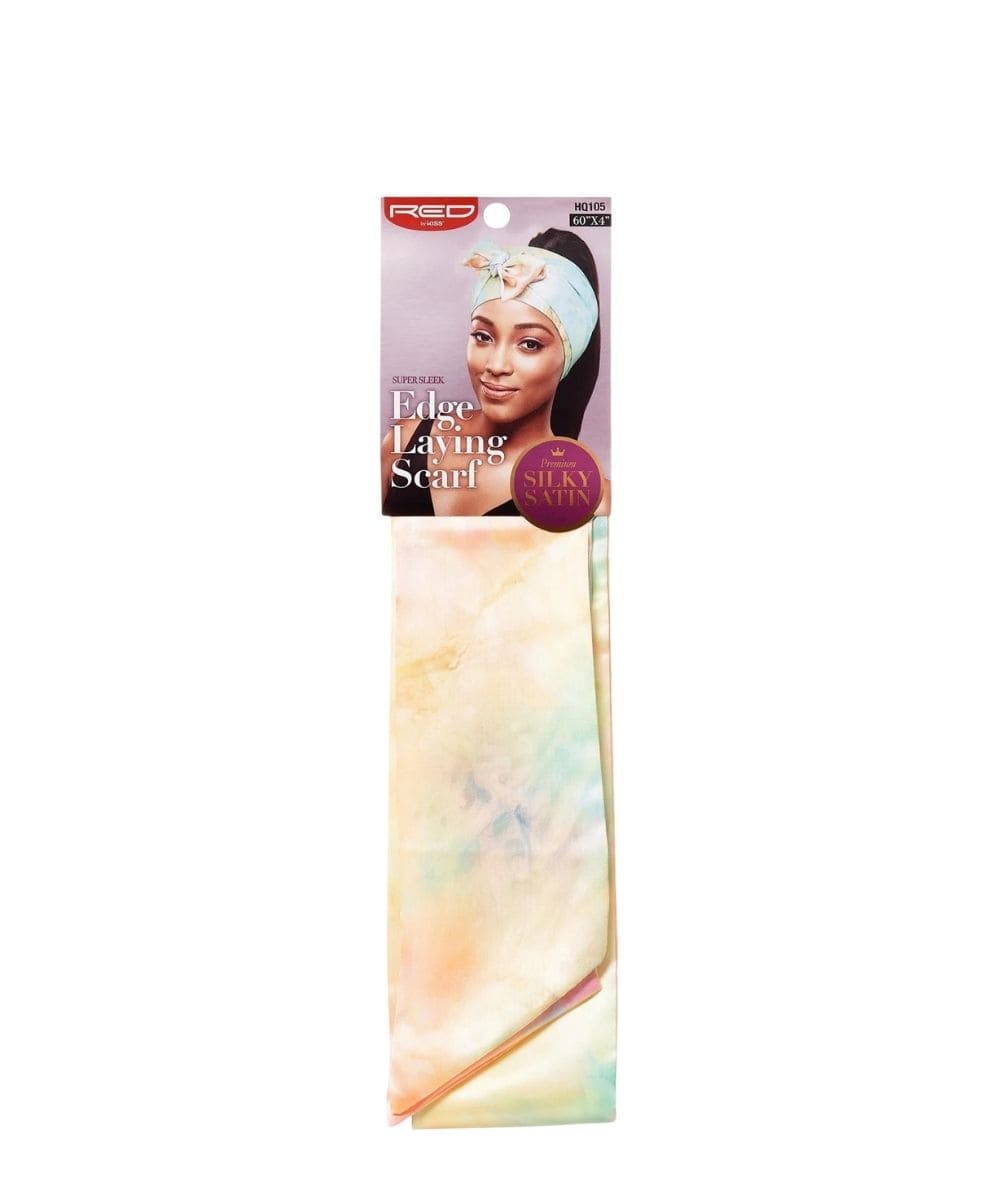 Red By Kiss Edge Laying Scarf [Tie Dye] #Hq105, Accessory - Cloré Beauty