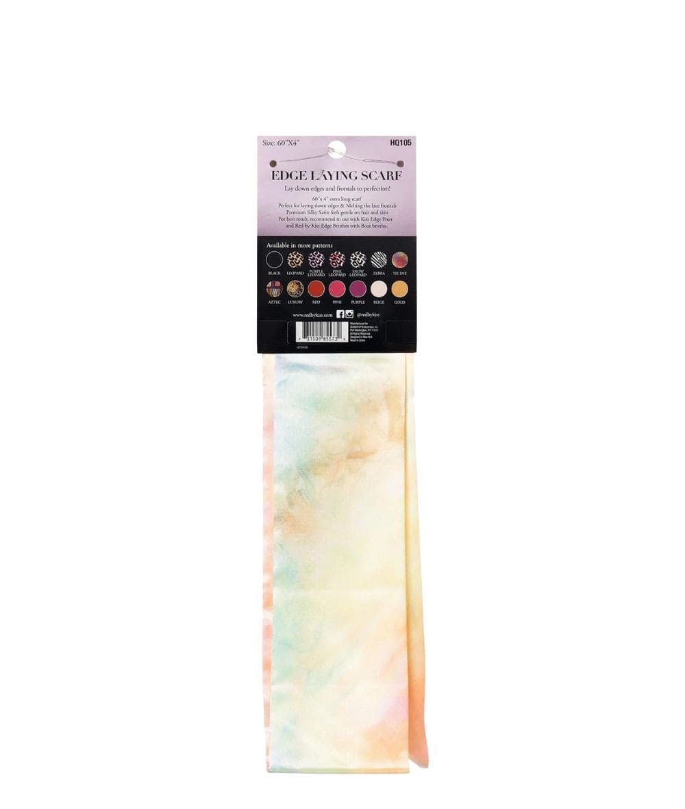 Red By Kiss Edge Laying Scarf [Tie Dye] #Hq105, Accessory - Cloré Beauty