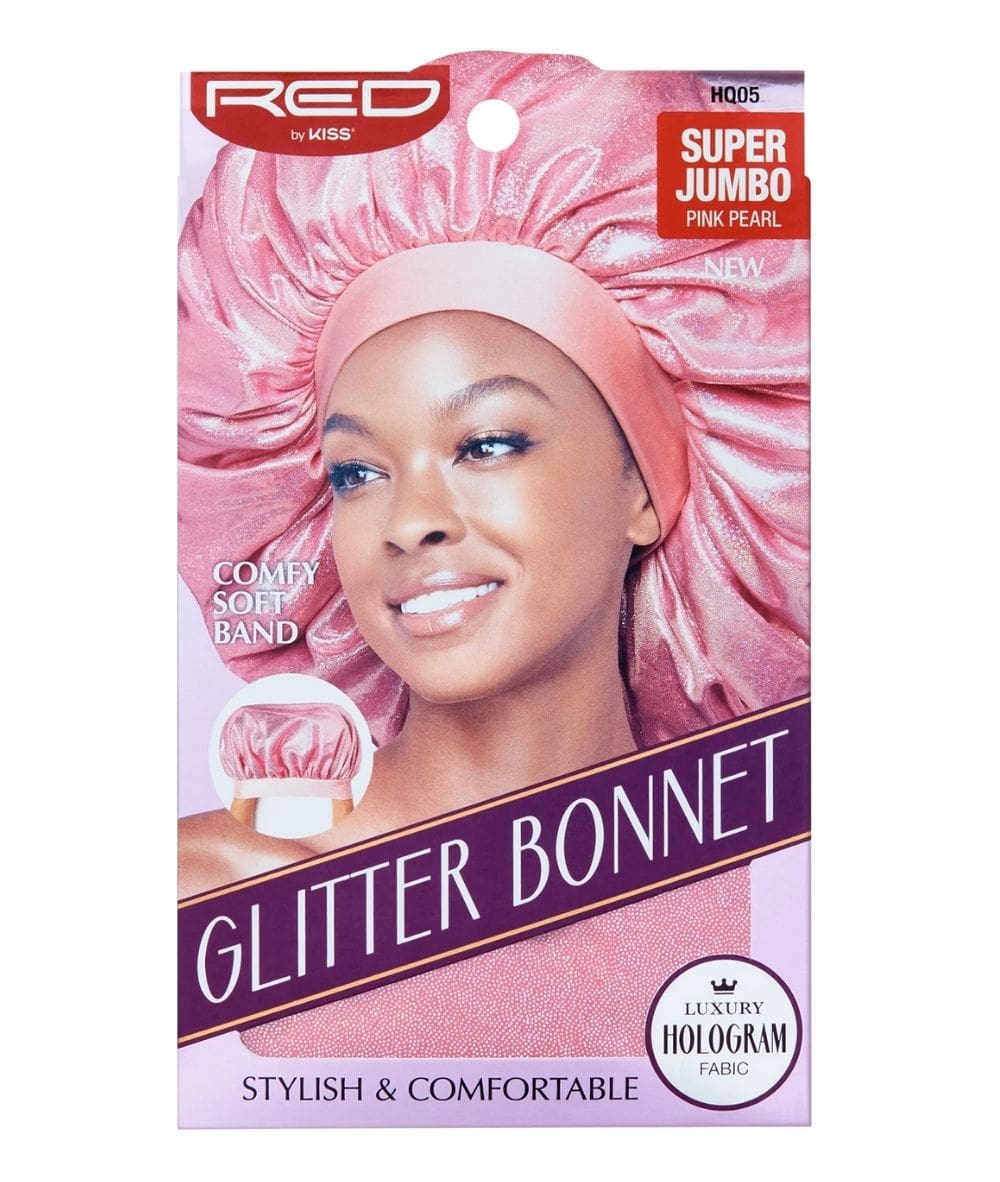 Red By Kiss Glitter Bonnet Super Jumbo [Pink Pearl] #Hq05, Accessory - Cloré Beauty