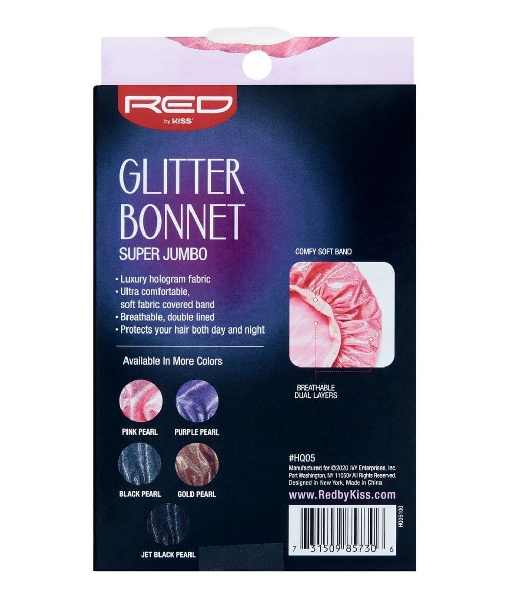 Red By Kiss Glitter Bonnet Super Jumbo [Pink Pearl] #Hq05, Accessory - Cloré Beauty