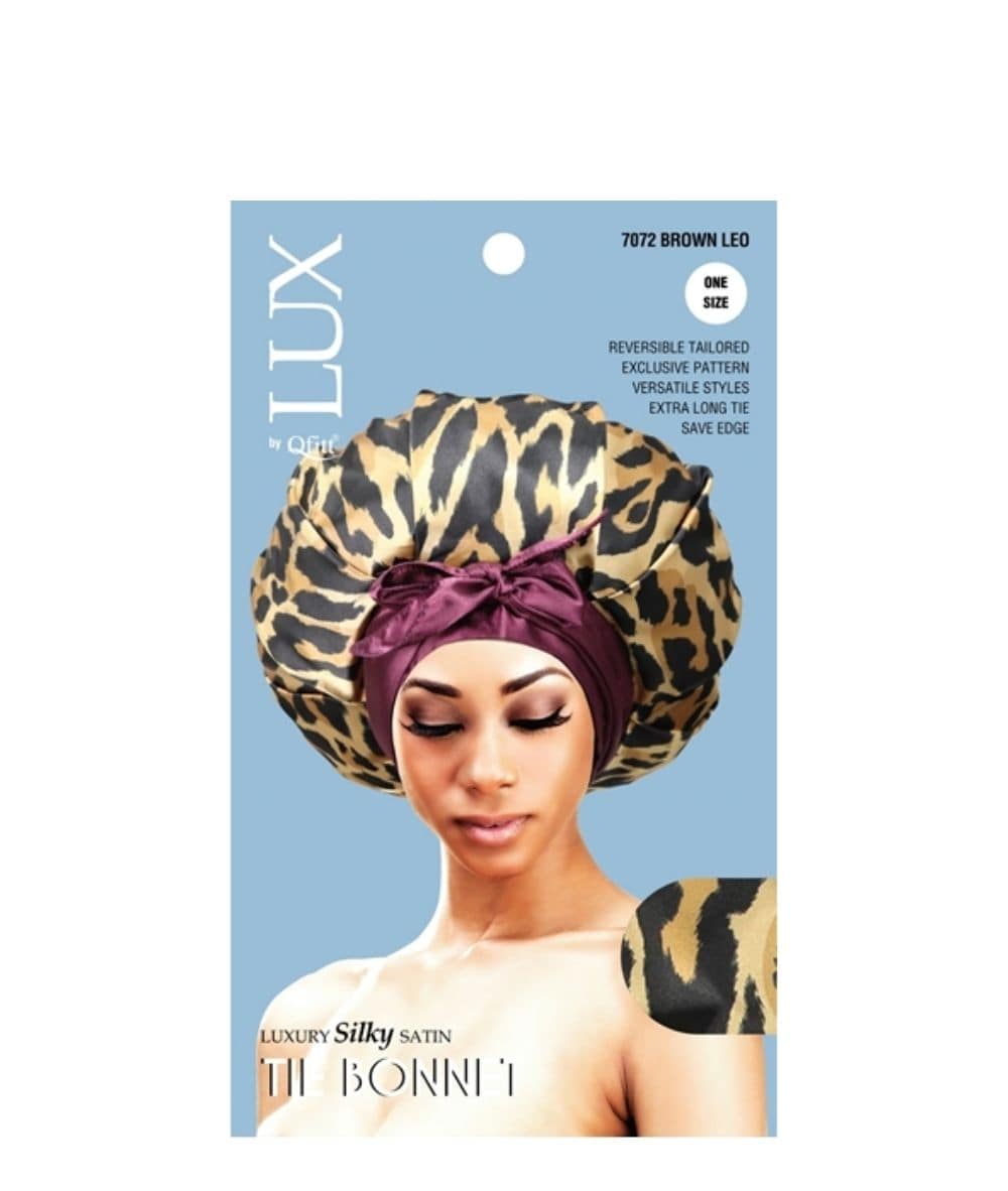 M&M Lux Luxury Silky Satin Tie Bonnet #7072, Accessory - Cloré Beauty