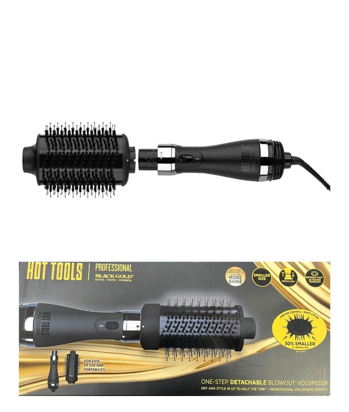 Hot Tools One Step Detachable Small Headblowout Black Gold Volumizer #Ht1097BGcn