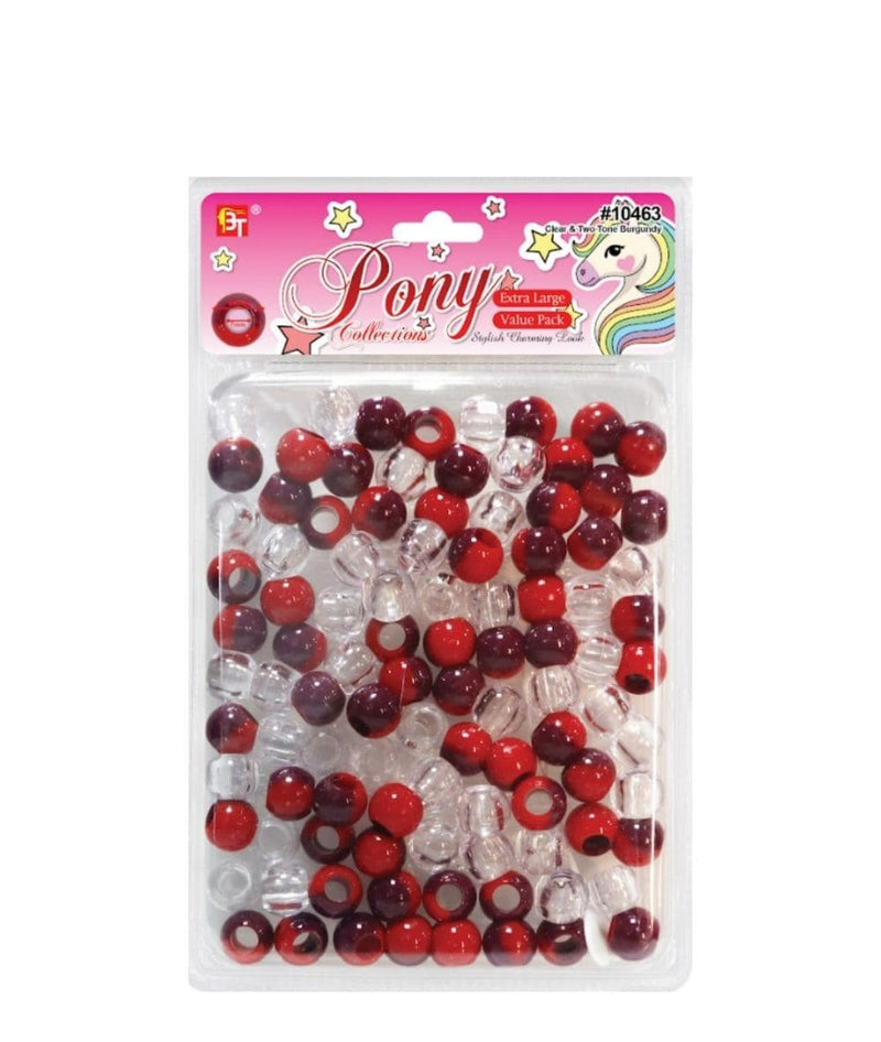 Pony Clear Large Hair Beads – Hair Couture Online