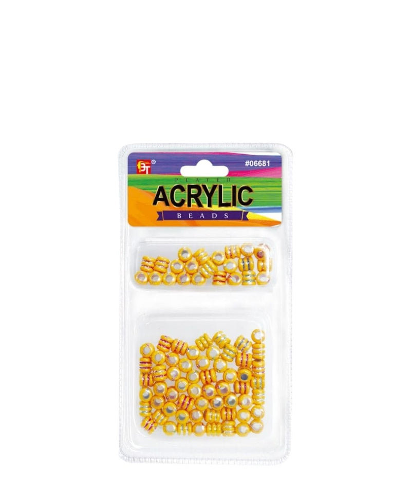 Beauty Town Plated Acrylic Beads Value Pack