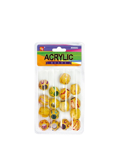 Beauty Town Plated Acrylic Beads Value Pack