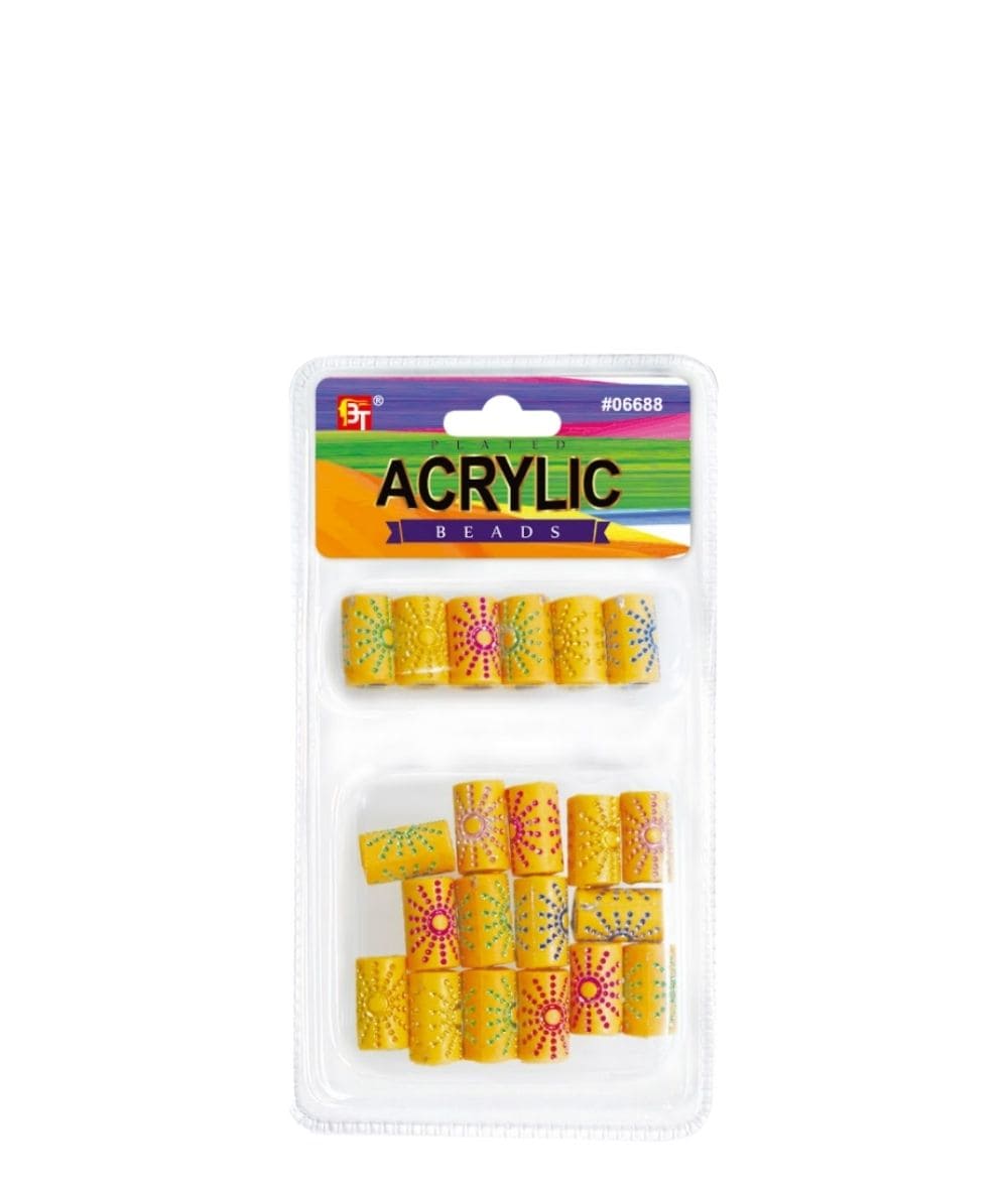 Beauty Town Plated Acrylic Beads Value Pack