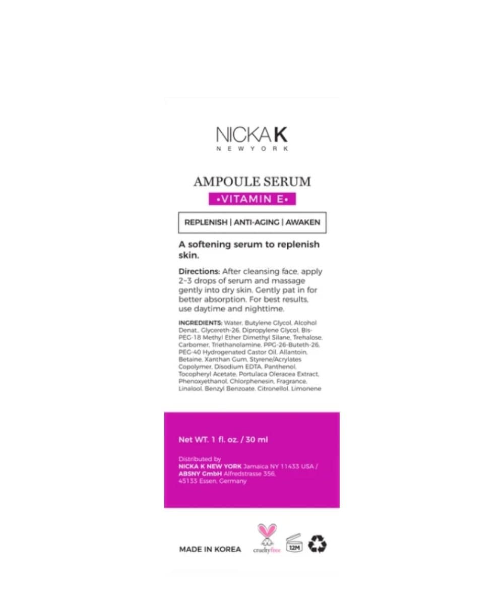 Nicka K Ampoule Serum #Ssam02 [Vitamin E]