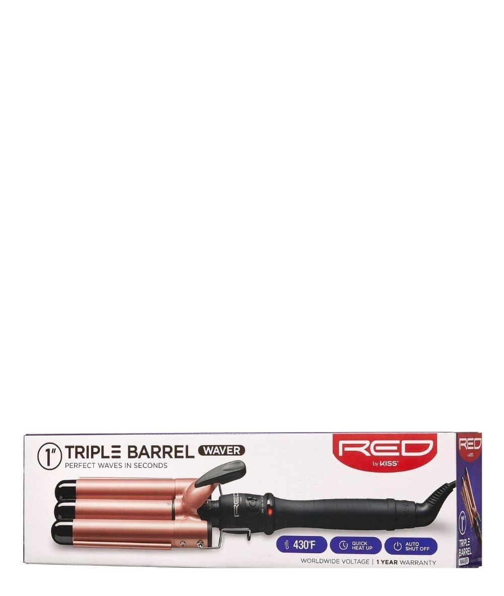 Red By Kiss Triple Barrel Waver 1" #Cit100