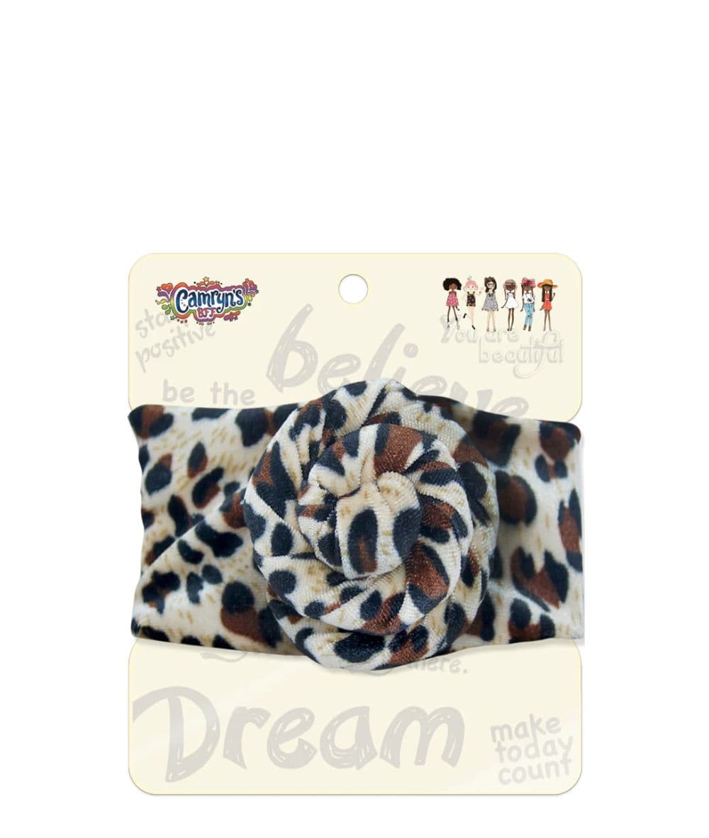 Firstline Camryn's Bff Top Knot Headband #862 [Leopard], ACCESSORIES JEWELRY FASHION - Cloré Beauty