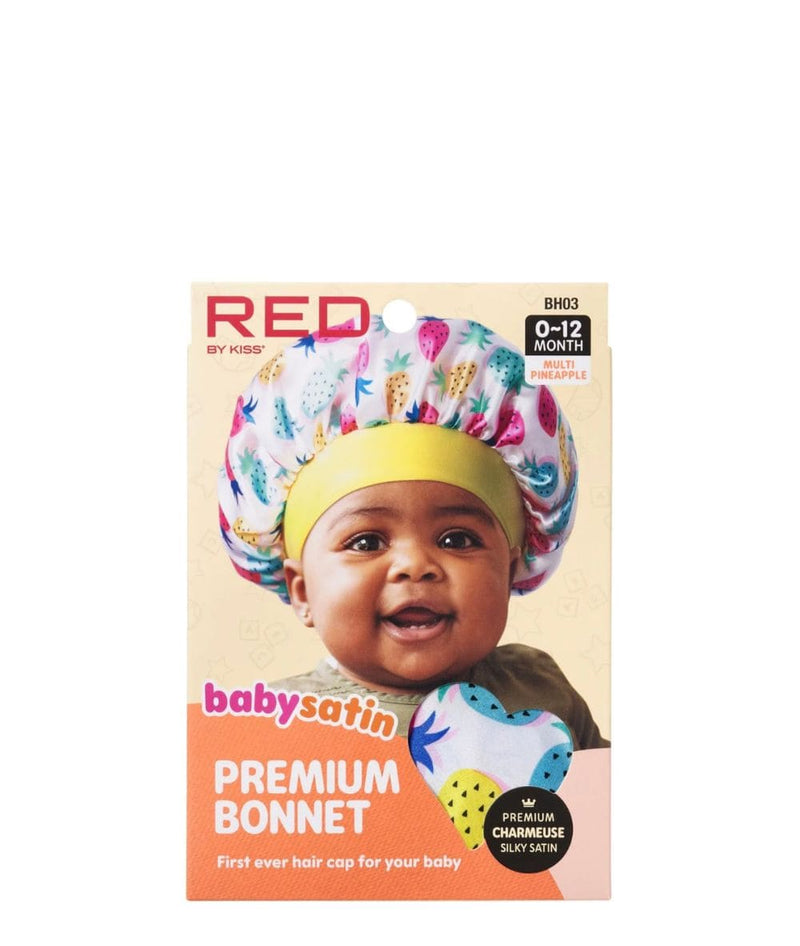 Red By Kiss Baby Satin Bonnet