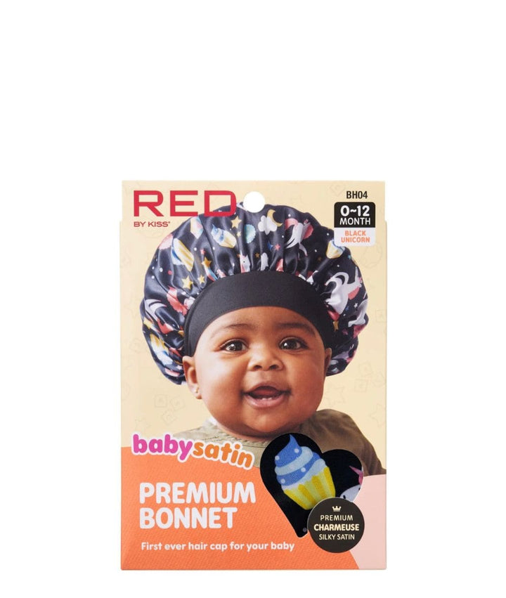 Red By Kiss Baby Satin Bonnet